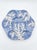 2000 - 2009 Pair of Italian Les Ottomans Hand-Painted Blue Coral Oyster Plates For Sale - Image 5 of 11