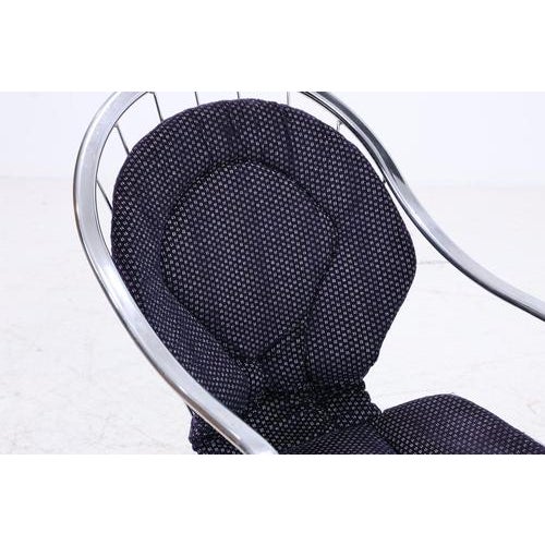 Metal Cantilever Armchairs in Chrome by Gastone Rinaldi, Set of 2 For Sale - Image 7 of 16