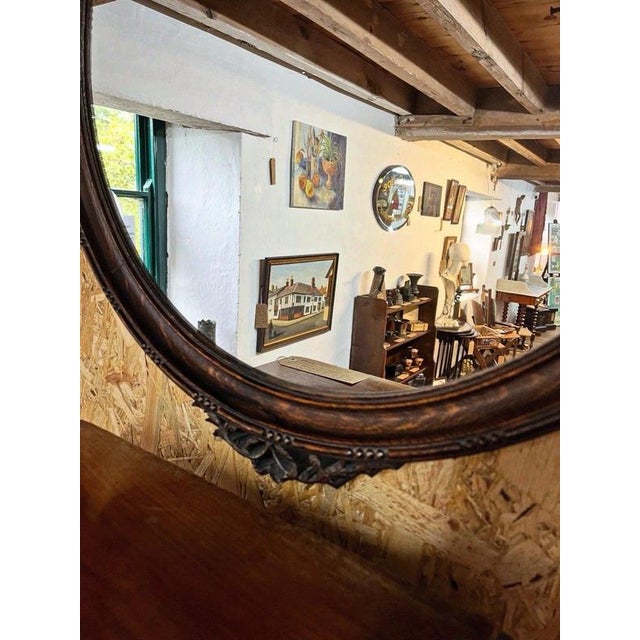 Large Antique Art Deco Triple Overmantel Mirror, 1935 For Sale - Image 3 of 6
