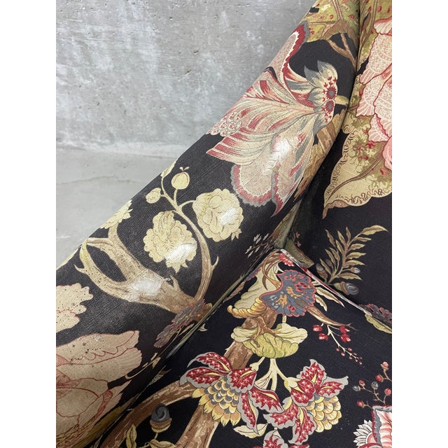 Vintage Upholstered Lounge Chair For Sale - Image 9 of 12