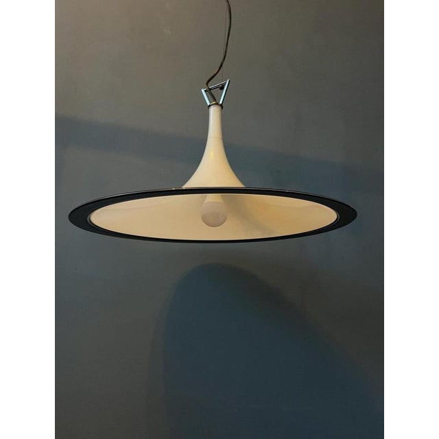 Black Vintage Murano Glass Witch Hat Pendant Lamp For Sale - Image 8 of 11