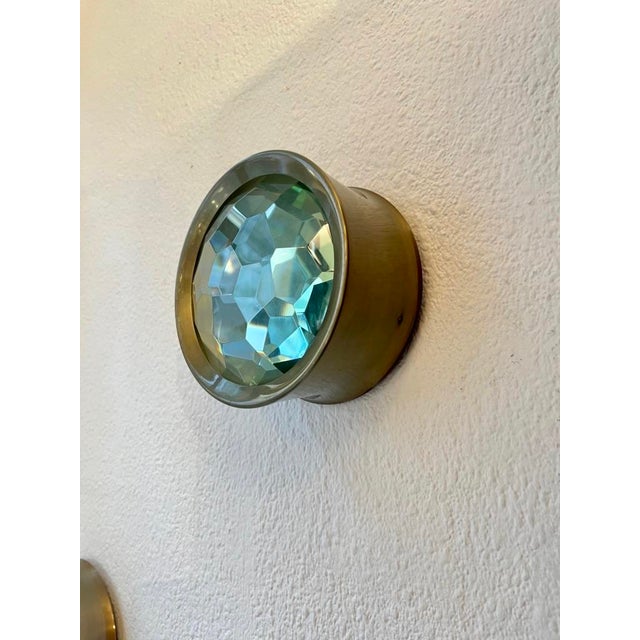 Model 2319 Ceiling or Wall Lamps attributed to Max Ingrand Fontana Arte, Italy 1950s, Set of 2 For Sale - Image 6 of 11