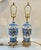 Ralph Lauren Porcelain Blue & White Traditional Chinoiserie Chinese Hand-Painted Table Lamps - A Pair For Sale - Image 4 of 9