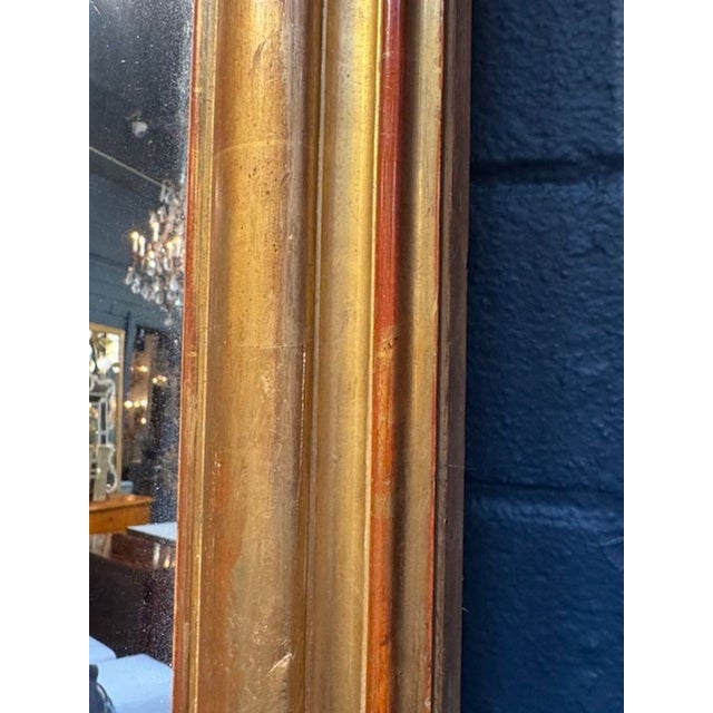 19th Century 19th Century French Transitional Gold Gilt Mirror For Sale - Image 5 of 5