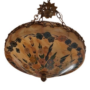 Alabaster Pendant Lamp, 1930s