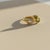 Toi Et Moi Gemstone Ring: Peridot and Moissanite, Size 7.5 For Sale - Image 4 of 8