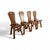 Mid-Century Brutalist Dining Chairs, Belgium, 1970s, Set of 4 For Sale - Image 4 of 9