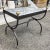 Metal Coffee Table in Wrought Iron & Marble Top, Italy, 1980s For Sale - Image 7 of 8
