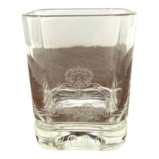 2000s Millennium Crown Royal Whiskey Glass, Collector’s Edition For Sale