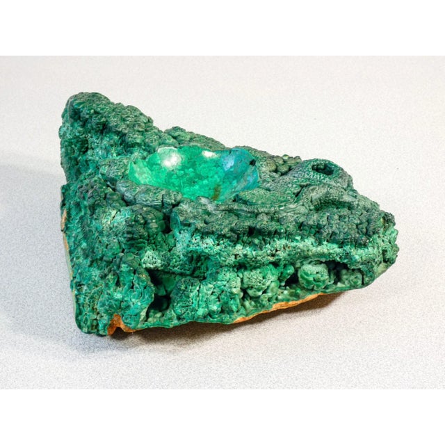 Raw Malachite Sculpture For Sale - Image 3 of 7