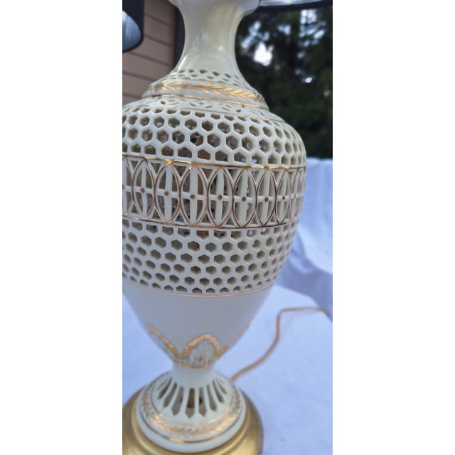 Vintage Lenox Style Lamps - A Pair For Sale - Image 9 of 12