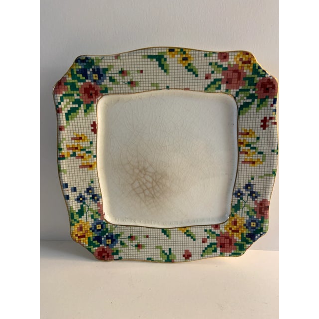 1936 Queen Anne Royal Winton Chintz Pattern Covered Dish For Sale - Image 4 of 7