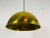 Brass Polished Brass Pendant Lamp by Florian Schulz, 1970s, Germany For Sale - Image 8 of 10