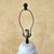 Vintage White Ceramic Chinoiserie Temple Jar Table Lamp With Black Base For Sale - Image 13 of 18