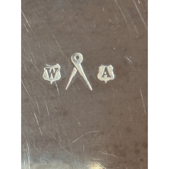 Antique William Adams English Sheffield Silverplate Art Nouveau Grape Motif 26.5"x17" Tray. For Sale - Image 9 of 10