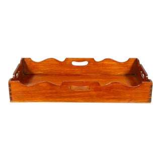 Late Georgian Mahogany Tray For Sale