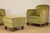 1950s Vintage Velvet Armchairs with Ottoman, 1950s, Set of 3 For Sale - Image 5 of 18