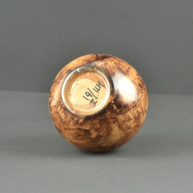 Mid-Century Modern Scandinavian Ceramic Vase by Erik Mornils for Nittsjö, 1950s For Sale - Image 3 of 5