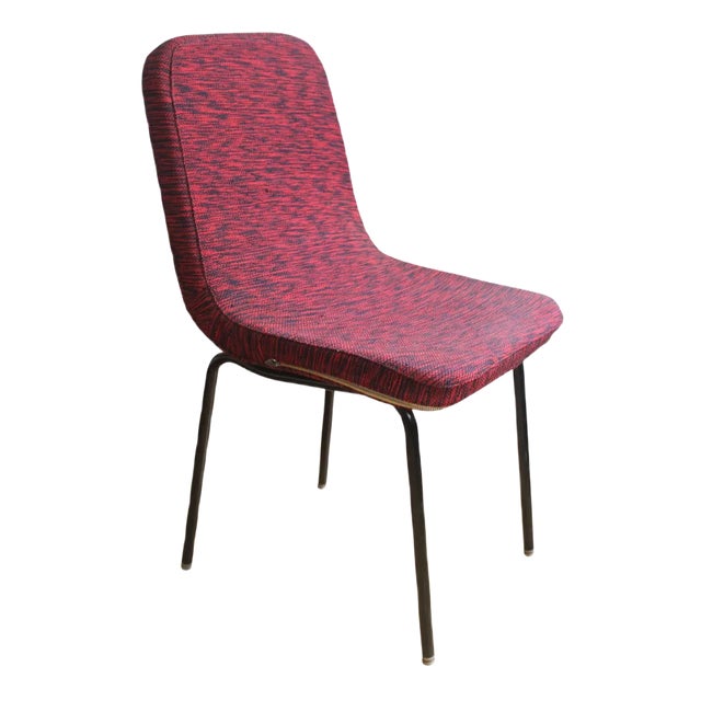 Mid-Century Modern Chair with Original Removable Fabric, 1960s For Sale