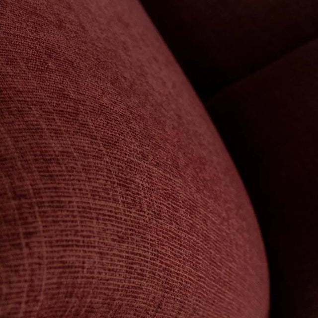 Fabric Lounge Chair in Wine Red by Rolf Benz For Sale - Image 5 of 12