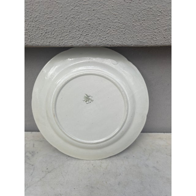 Majolica Corn Keller & Guerin Saint Clement Plate For Sale - Image 4 of 4