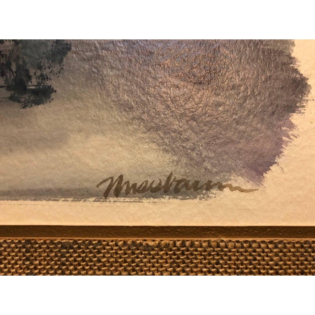 Ervin B. Nussbaum, Modernist American Judaica Painting Jewish Men Outside Synagogue Eastern Parkway For Sale - Image 4 of 7