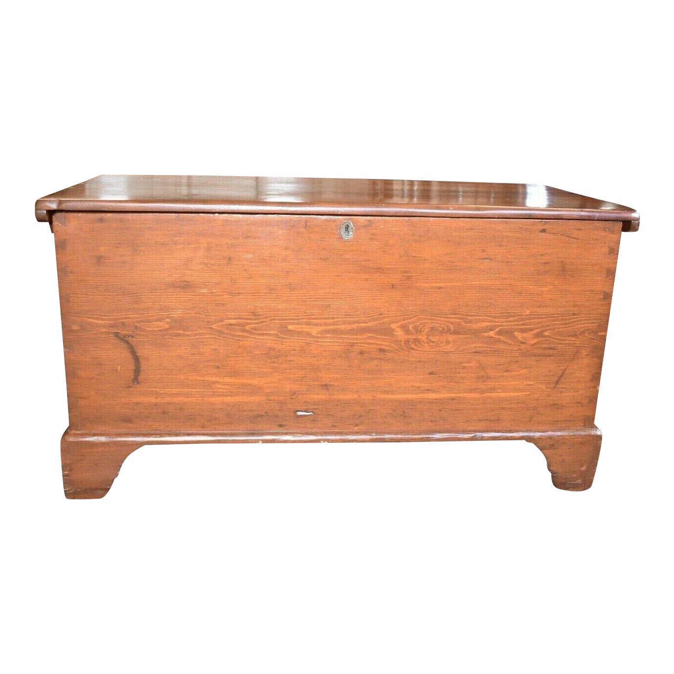 Antique Dovetailed Wooden Blanket Chest Chairish