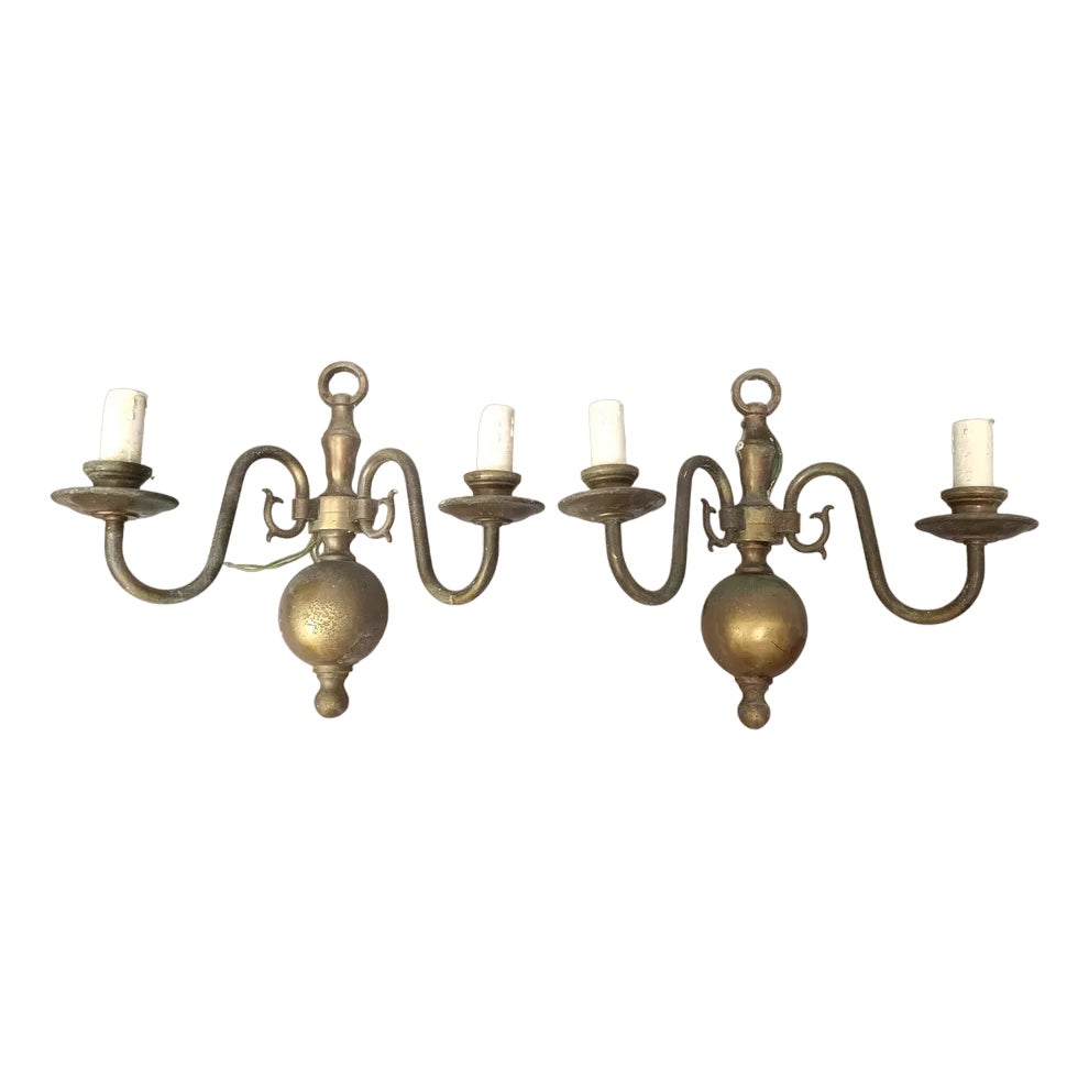 Dutch Wall Lights, 1930s, Set of 2 | Chairish