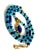 Artisan Handcrafted Lapis Lazuli Pendant Necklace in Blue Chalcedony and Golden Hematite For Sale - Image 12 of 15