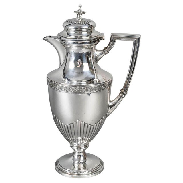 Metal Early 20th Century Napoleon III Silver-Plated Decanter For Sale - Image 7 of 7