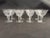 Vintage set of eight floral etched,cut glass Sherry or Liqueur glasses, no makers mark in excellent condition. Dimensions:...