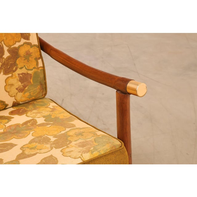 Vogue Coastal Vintage Rattan Bamboo Sofa For Sale In Philadelphia - Image 6 of 18