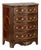 19th Century French Louis XIV Style Marquetry Marble Top Commode For Sale