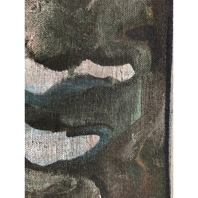 Large Mid 20th Century Original Window View With Still Life Painting by Ellen Lanyon For Sale In Boston - Image 6 of 13