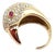 Vintage Tiffany & Co. Elsa Peretti Yellow Gold Diamond Ruby Bird Ring, Size 5 For Sale