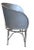 Modern Vintage Custom Made Welded Wrought Iron Chair For Sale - Image 3 of 10