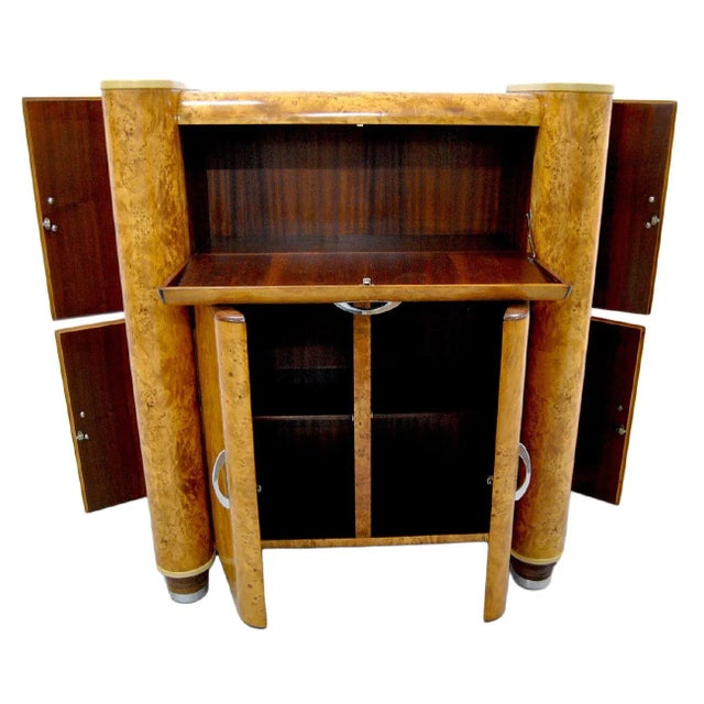 This cabinet or mobile bar was produced in Italy in the 1950s.