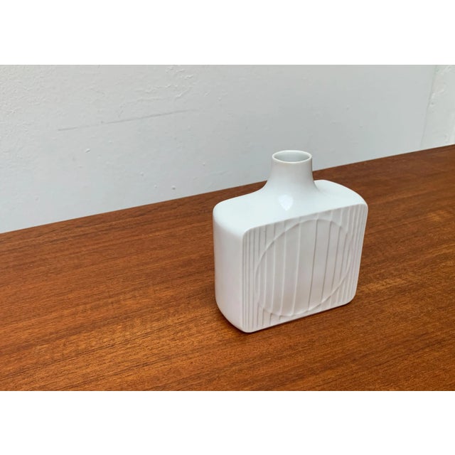 Vintage German Minimalist Porcelain Vase from Fürstenberg For Sale - Image 9 of 18