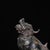 Metal Vintage Gilt Bronze Guardian Lion Figure – "Wangtianhou" Roaring Beast Statue For Sale - Image 7 of 9