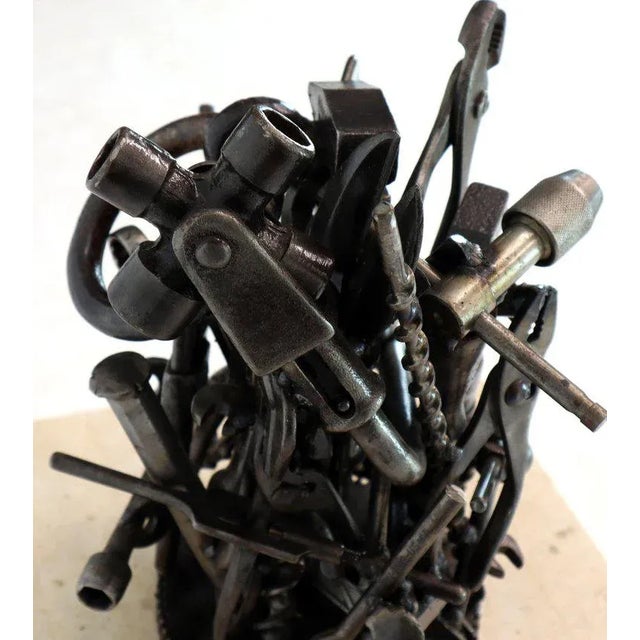 Metal Modern Complex Tools Group Sculpture Welded Tools For Sale - Image 7 of 10