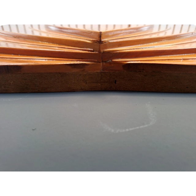 Wood Large Wooden Wall Decoration, 1980s For Sale - Image 7 of 9