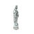 Vintage Off White Porcelain Standing Bodhisattva GuanYin Lotus Statue For Sale - Image 4 of 7