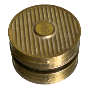 Vintage 1940s Coty Sub Deb Rouge Air Spun Gold Tone Compact