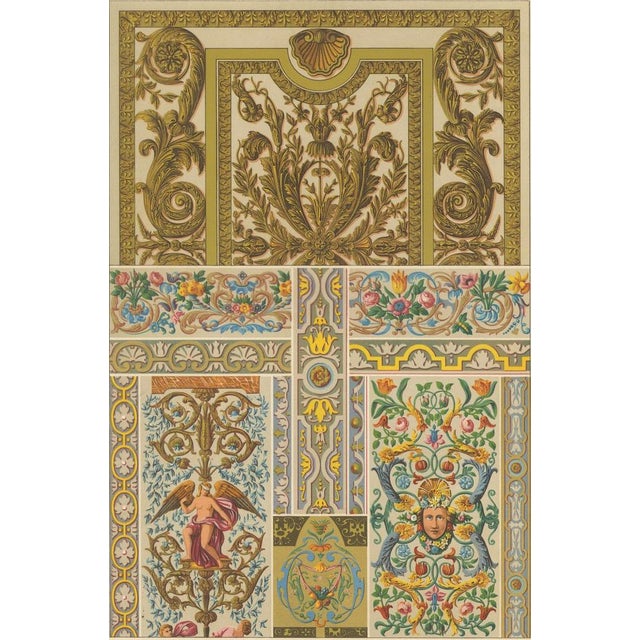Baroque Firmin-Didot after Albert Racinet, LXXVI of L’Ornement Polychrome, 1869, Paper For Sale - Image 3 of 10