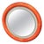 Italian Space Age Illuminated Round Wall Mirror, 1970s For Sale