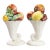 Vintage Italian Majolica Fruit Cornucopia Arrangements Centerpieces - A Pair For Sale