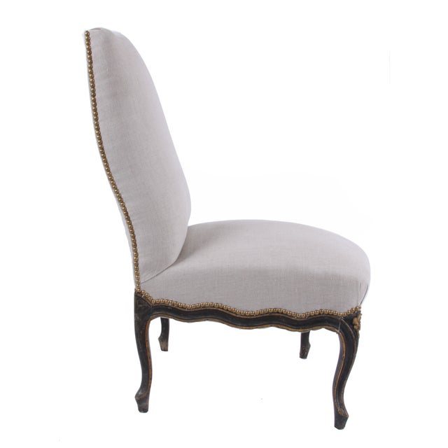 French Country 19th Century French Napoleon III Chauffeuse For Sale - Image 3 of 6