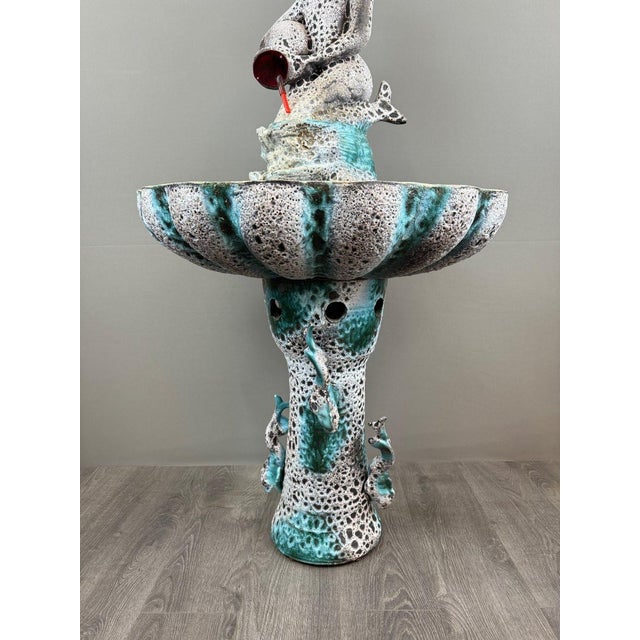 20th Century Ceramic Fountain from Céramique de Vallauris For Sale - Image 9 of 12