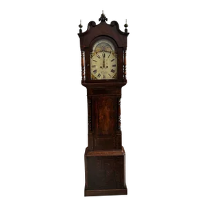 Antique English Oak Longcase Grandfather Clock by Thoma & Co, Bilston
