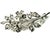 Metal Vintage English 18 Karat White Gold Diamond 1 Carat Flower 2.2 Inch Long Brooch For Sale - Image 7 of 14
